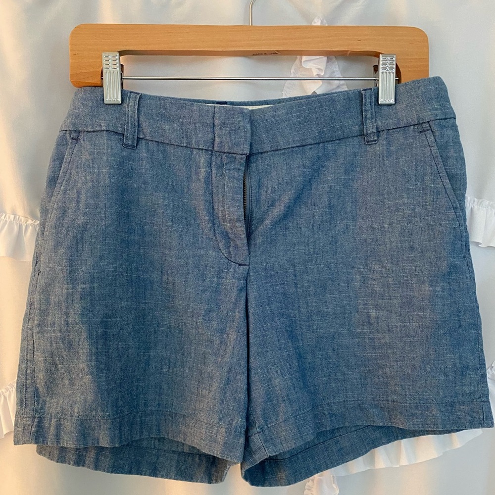 J. Crew Chambray Shorts size 8 JCREW